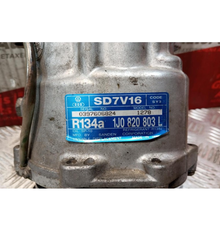 Κομπρεσέρ Aircondition - A/C Skoda Octavia 4 Κωδ.Κινητηρα AXR 1997-2004 1J0820803L SD7V16 R134a