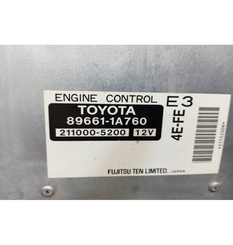Εγκέφαλος Κινητηρα Toyota Corolla κωδ.Κινητηρα 4EFE 1992-1999 211000-5200 89661-1A760