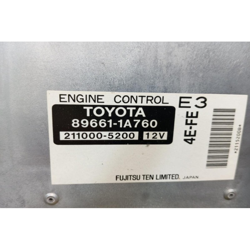 Εγκέφαλος Κινητηρα Toyota Corolla κωδ.Κινητηρα 4EFE 1992-1999 211000-5200 89661-1A760