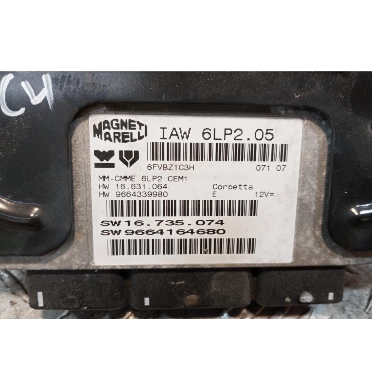 Εγκέφαλος Κινητηρα Citroen C4 2004-2008 IAW6LP205 9664339980 16735074 9664164680