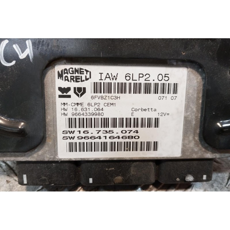 Εγκέφαλος Κινητηρα Citroen C4 2004-2008 IAW6LP205 9664339980 16735074 9664164680