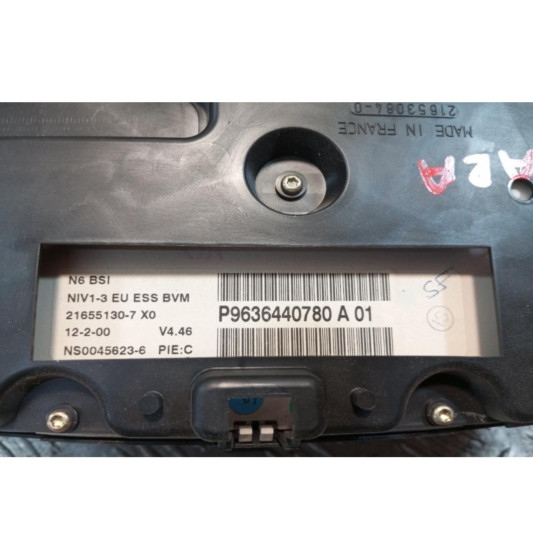 Καντράν - Κοντέρ Citroen Xsara 2000-2004 2 Φις P9636440780A01 * (Σπασμενο Τζαμι)