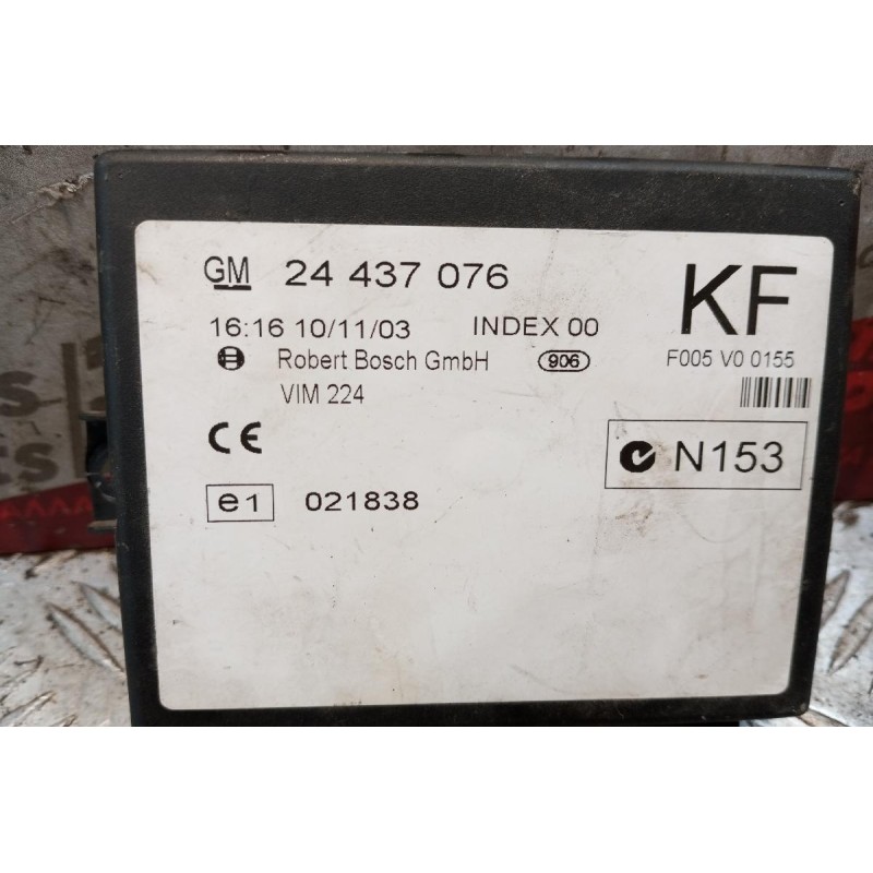 Εγκέφαλος Κεντρικου Κλειδωματος Opel Zafira 1999-2005 24437076