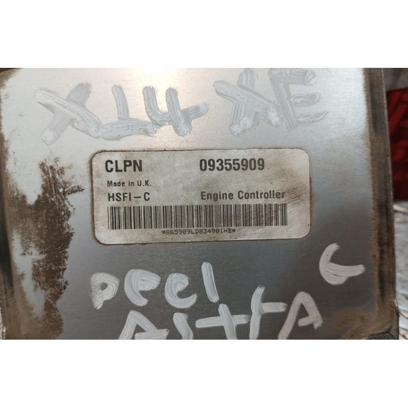 Εγκέφαλος Κινητηρα Opel Astra G Κωδ.Κινητηρα X14XE 1998-2004 09355909