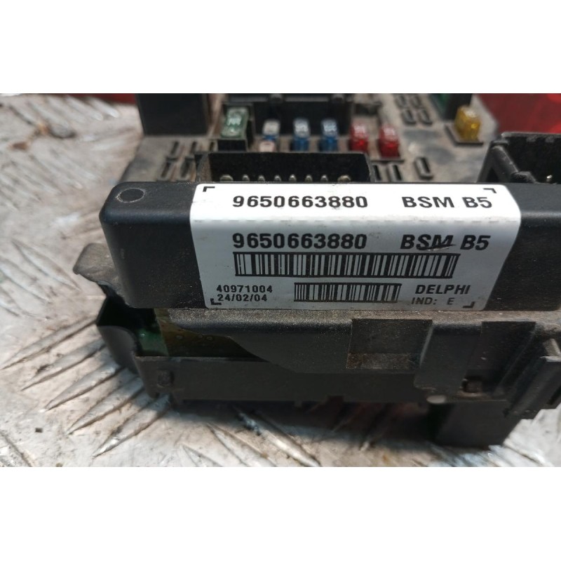 Ασφάλειες - Ασφαλειοθήκη Peugeot 307 2001-2005 9650663880 BSMB5