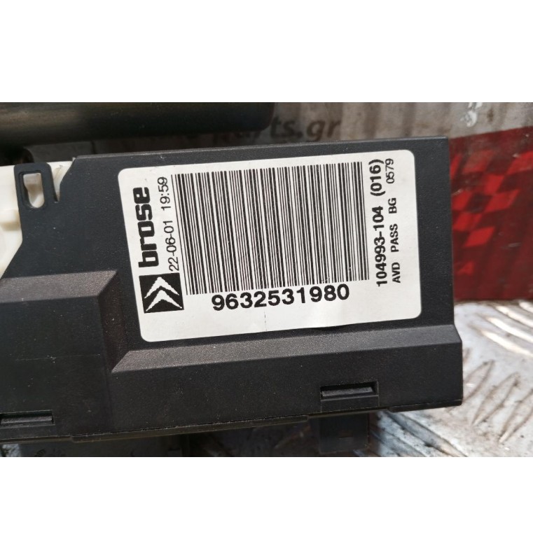 Μοτερ Παραθύρου Εμπρος Δεξια Citroen C5 2001-2004 6+16 pins 9632531980