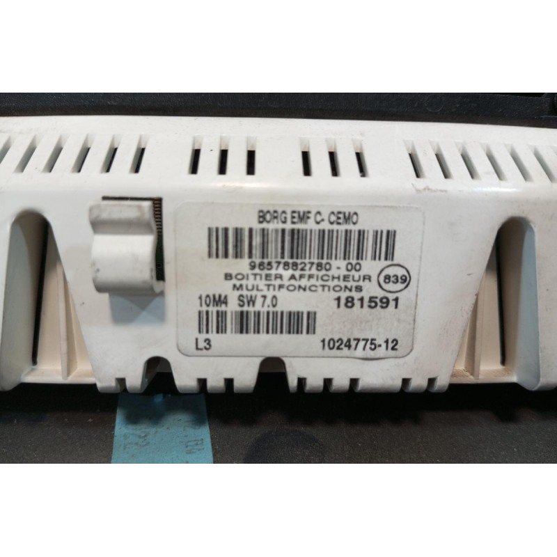 Οθόνη Πολλαπλων Ενδειξεων Peugeot 407 2004-2010 9657882780