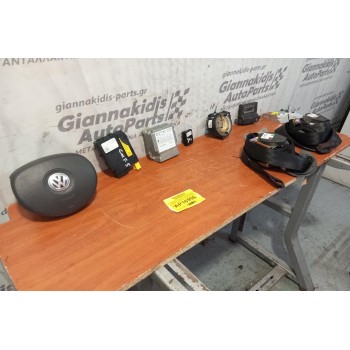Σετ Αερόσακοι Volkswagen Golf V 3 ΘΥΡΟ 2004-2008 1K0909605A 1K0907503C 1K0880201N1BZ 1K0959653 1K0953549 602213500 602213900
