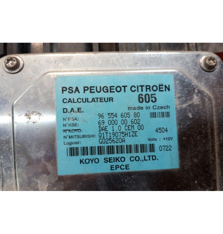 Εγκέφαλος Τιμονιου Citroen C2 2003-2008 9655460580