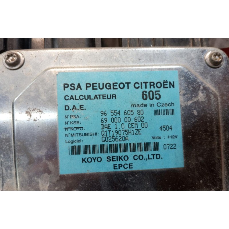 Εγκέφαλος Τιμονιου Citroen C2 2003-2008 9655460580