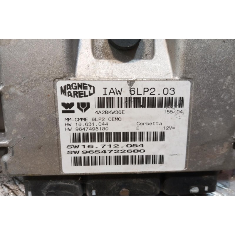 Εγκέφαλος Κινητηρα Peugeot 206 1998-2003 IAW6LP203