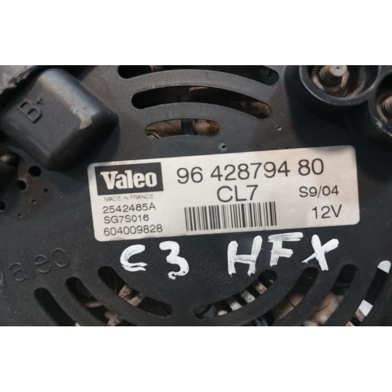 Δυναμό Citroen C3 Κωδ.Κινητηρα HFX 2002-2005 2542485A SG7S016 9642879480