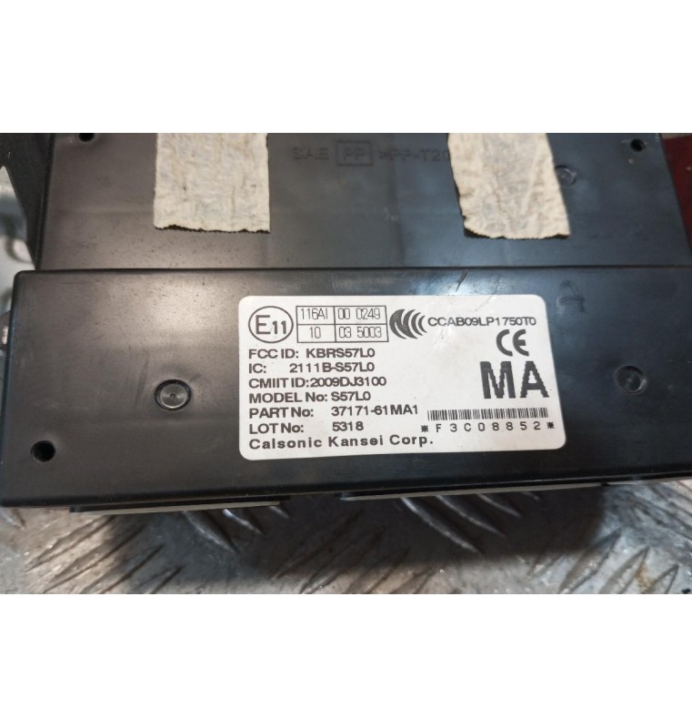 Εγκέφαλος Κεντρικου Κλειδωματος Suzuki SX4 S-Cross 2013-2017 3 Φις 37171-61MA1