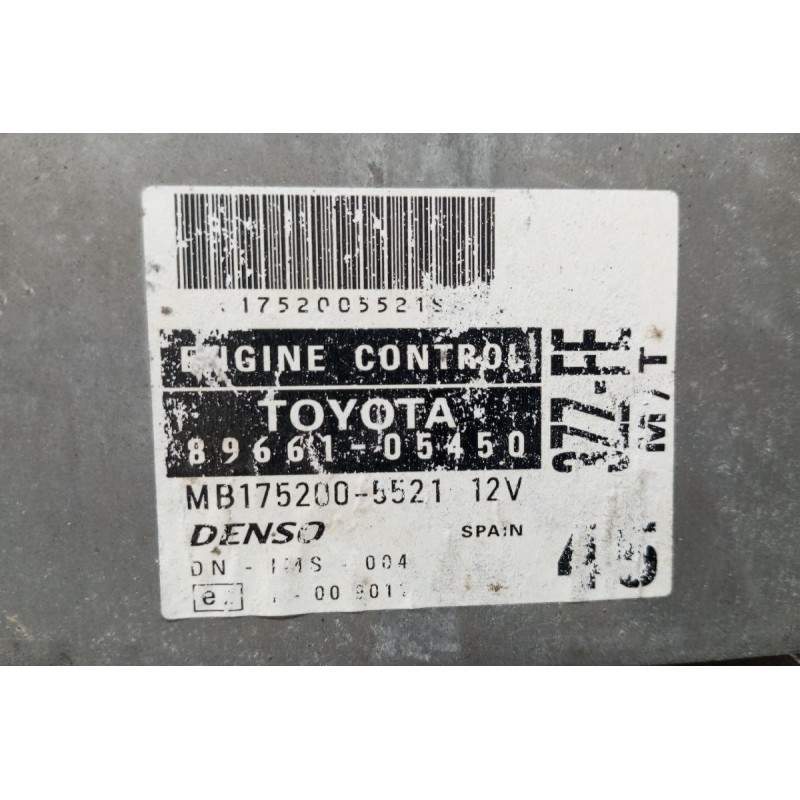 Εγκέφαλος Κινητηρα Toyota Avensis T22 Κωδ.Κινητηρα 3ZZ 1997-2003 89661-05450