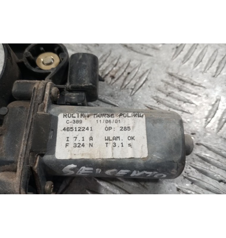 Γρύλλος - Μηχανισμός Παραθύρου Με Μοτερ Εμπρος Δεξια Fiat Seicento 1998-2006 46512241 2pins