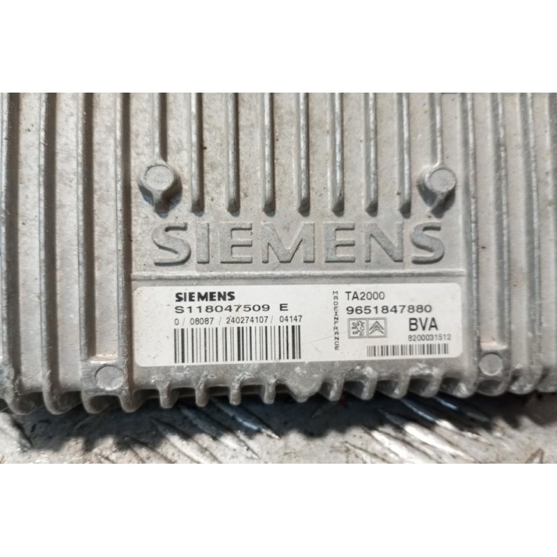 Εγκέφαλος Κινητηρα Citroen C5 2001-2004 2 φις 9651847880