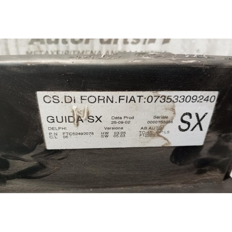 Χειριστήριο Κλιματισμού/Διακοπτες Αλαρμ/Κλειδωματος Alfa Romeo 147 2000-2004 1 Φις 07353309240 *Σπασμενες Βασεις