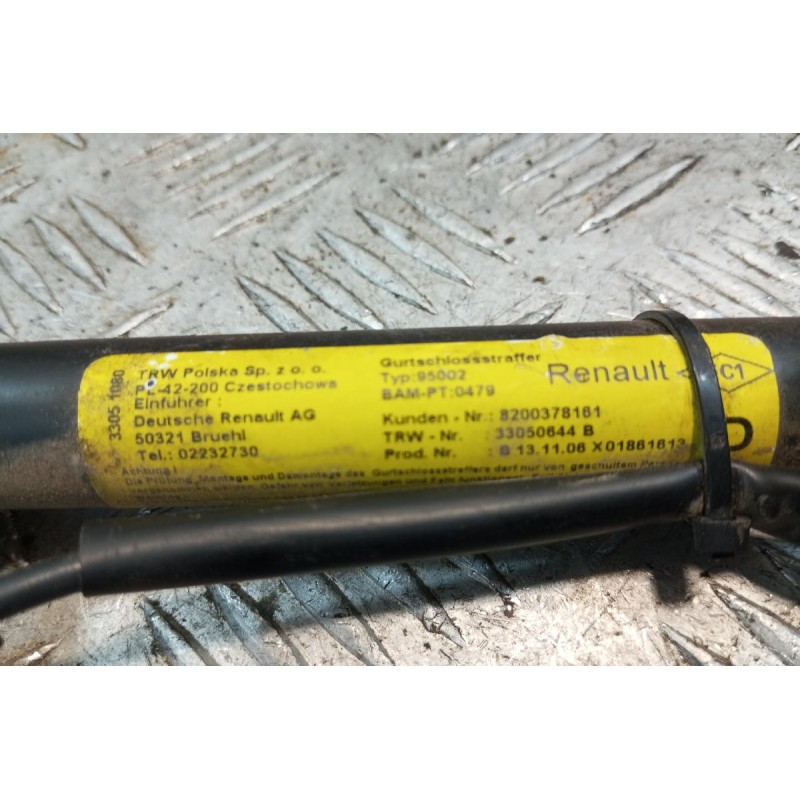 Προεντατήρας Ζώνης Ασφαλείας Δεξια Renault Kangoo 2003-2008  82000378161 2 pins