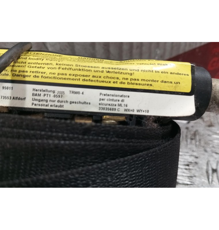 Ζώνη Ασφαλειας Αριστερα Fiat Stilo 2001-2006 33035689C