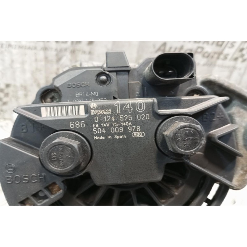 Δυναμό Iveco Daily Κωδ.Κινητηρα 1ΑΕ0481Β 2000-2007 0124525020 504009978