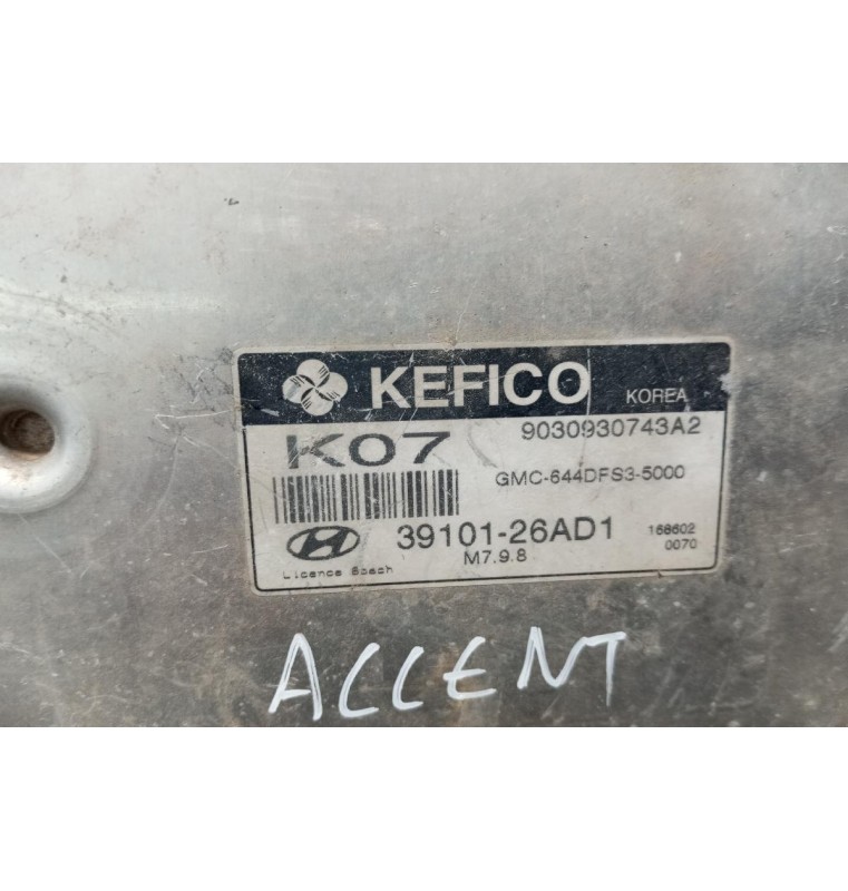 Σετ Immobilizer Hyundai Accent Κωδ.Κινητηρα G4EE 2006-2010 95400-07800 39101-26AD1