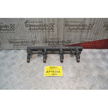 Μπεκιέρα-Φλογέρα Peugeot 406 Αρ.Κινητήρα RFN 2000-2004 9628084680 Kωδ. Μπέκ 01F003A