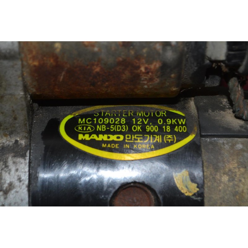 Μίζα Kia Sportage Αρ.Κινητήρα FE 8 Δόντια 2000-2003 MC109028 OK90018400