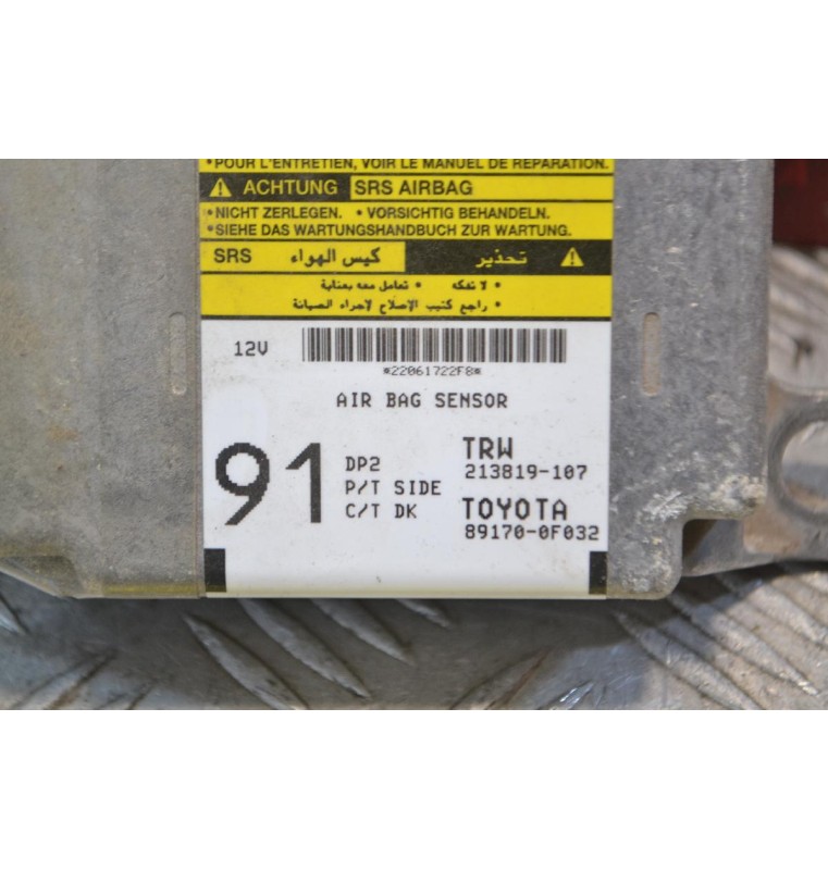 Εγκέφαλος Αερόσακων Toyota Corolla Verso 2004-2008 89170-0F032