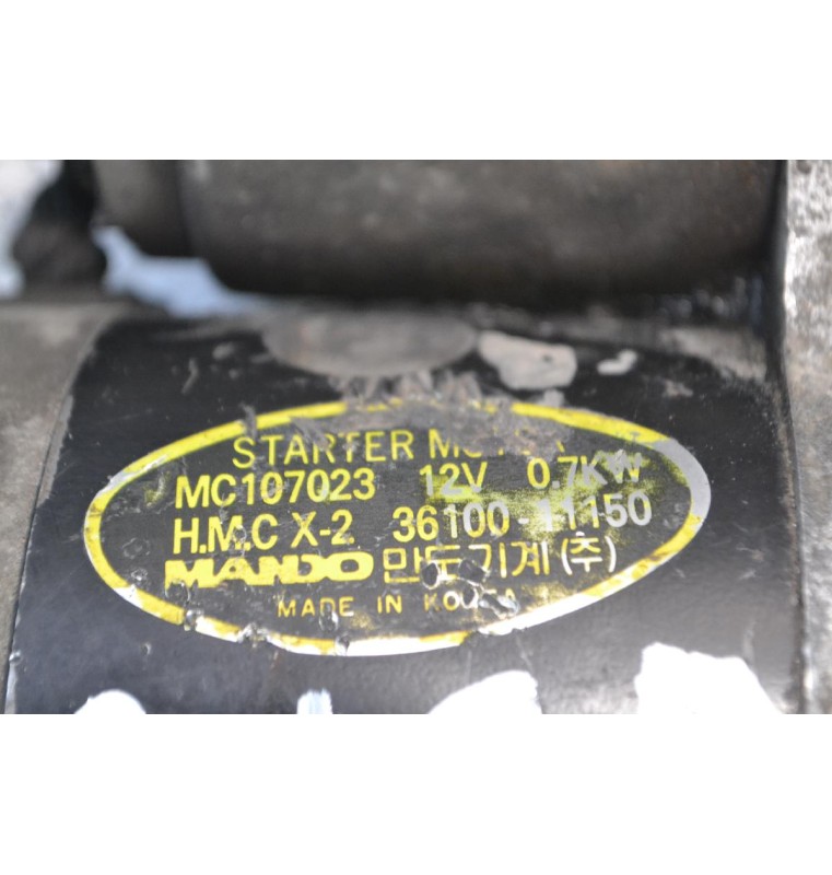 Μίζα Hyundai Accent 8 Δόντια Αρ.Κινητήρα G4EA 2001-2005 3610011150
