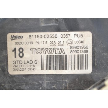 Φανάρι Xenon Εμπρός Αριστερά Toyota Auris 2007-2010 81150-02530