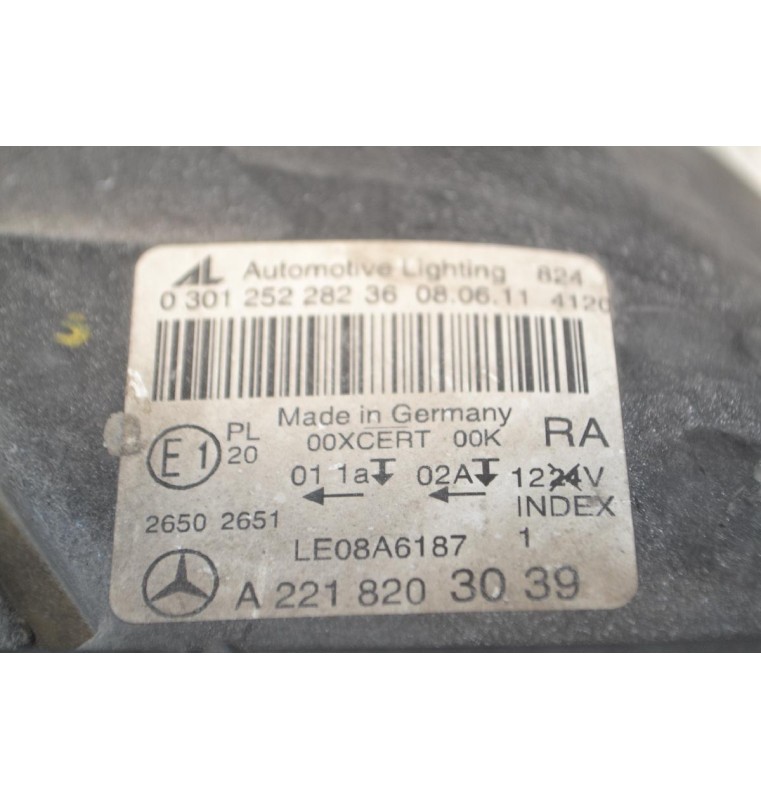 Φανάρι Εμπρός Δεξιά Mercedes-Benz S 400 W221 2009-2014 A2218203039 *Μικρό ράγισμα