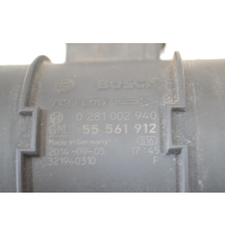 Μετρητής Μάζας Αέρα MAF Opel Corsa D Diesel Αρ.κινητήρα Α13DTE 2009-2014 55561912 0281002940