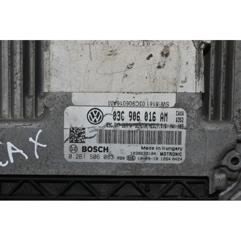 Εγκέφαλος Κινητήρα Volkswagen Golf 1.4 TSI 2005-2013 BOSCH 03C906016AM 0261S06083 MED17.5.5