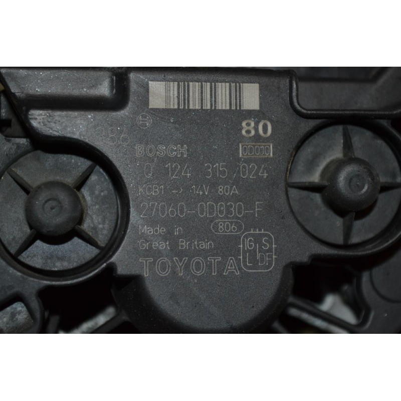 Δυναμό Toyota Corolla 1.6cc VVTi 3ZZ 2000-2006 270600D030F