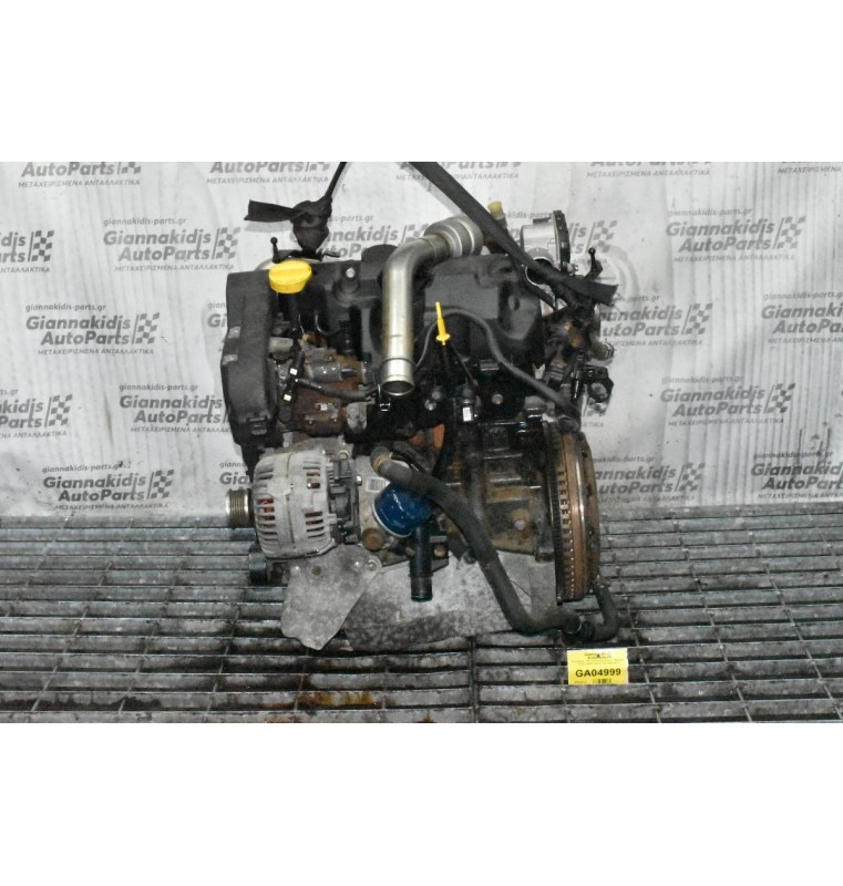 Κινητήρας - Μοτέρ Renault Scenic - Megane 1.5 DCI 106PS K9K P 732 2005-2010 (Αντλία Siemens  A2C20000754) Μίζα Εμπρός