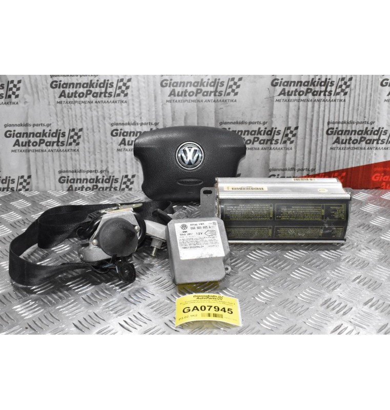 Σετ Αερόσακων Κομπλέ Volkswagen Golf 4 1998-2004 (Λείπει η Ζώνη Του Οδηγού)