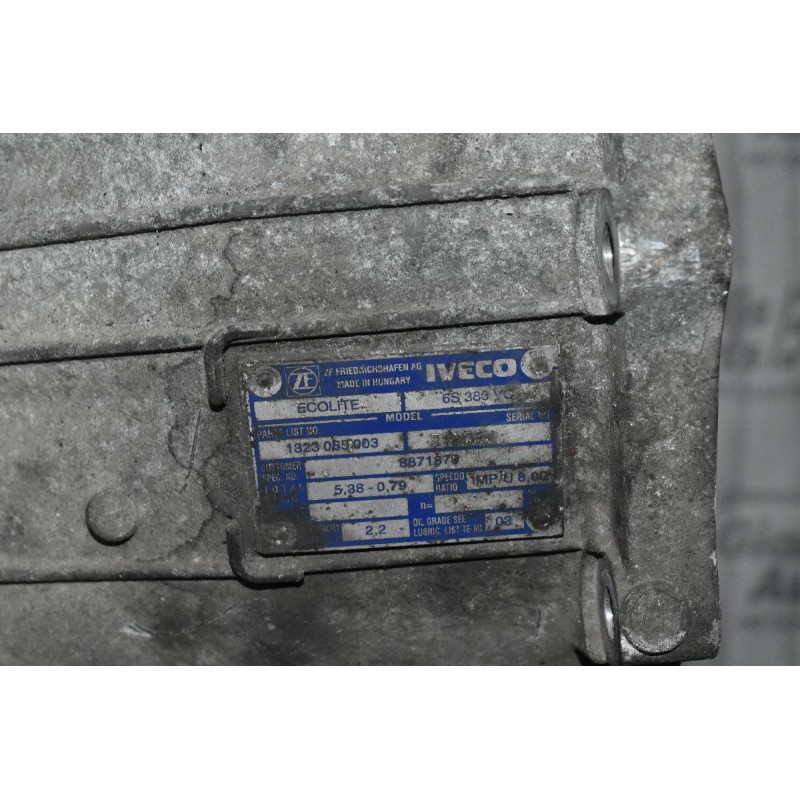 Κιβώτιο Ταχυτήτων / Σασμάν Iveco Daily 2.3 F1AE0481A 2001-2010 6S380VO 1323065003 8871879 ECOLITE
