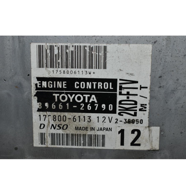Εγκέφαλος Κινητήρα Toyota Hiace 2.5 D4D 2KD 2001-2010 DENSO 89661-26790
