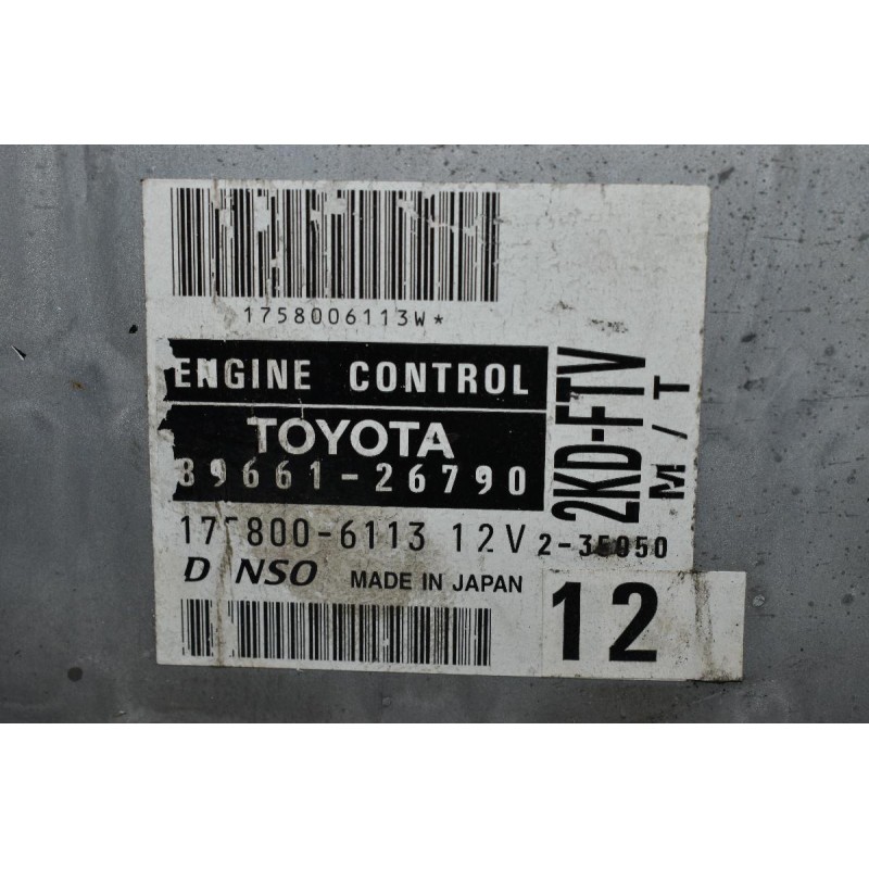 Εγκέφαλος Κινητήρα Toyota Hiace 2.5 D4D 2KD 2001-2010 DENSO 89661-26790