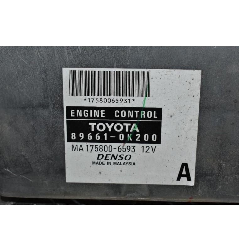 Εγκέφαλος Κινητήρα Toyota Hilux KUN 1KD 2005-2015 DENSO 89661-0K200 175800-6593
