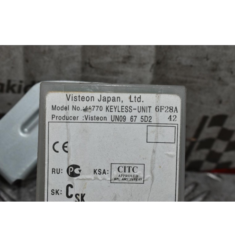 Εγκέφαλος Κεντρικου Κλειδωματος Ford Ranger/Mazda BT50 WL 2005-2010 VISTEON UN09675D2  41770