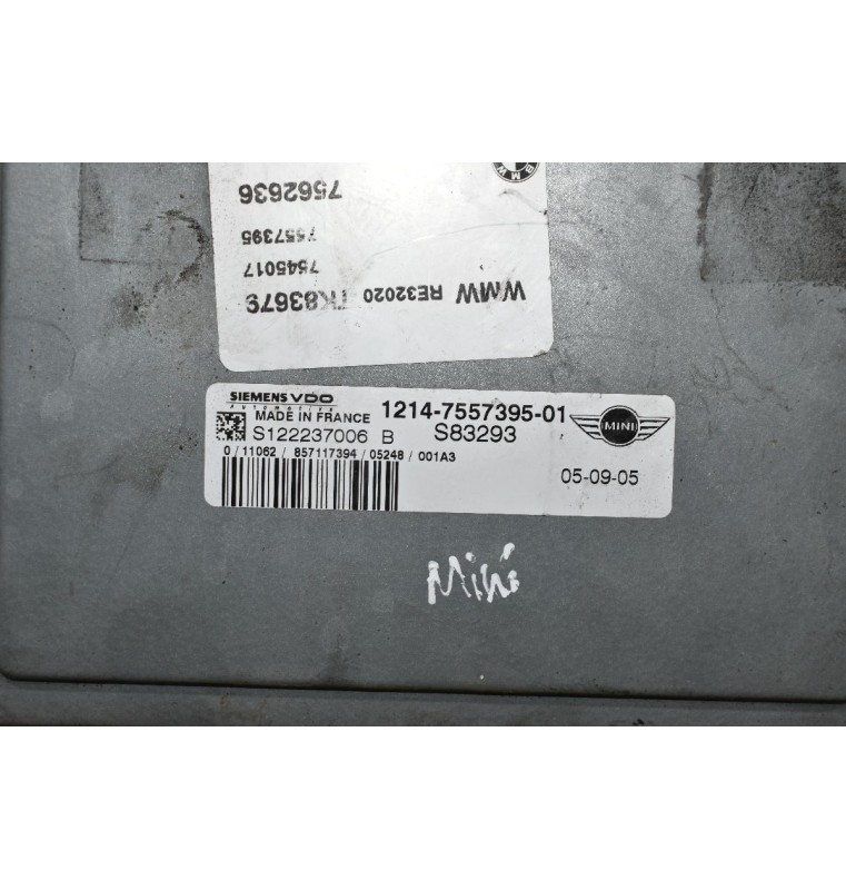 Εγκέφαλος Mini Cooper S 1.6  2002-2006 VDO 1214-7557395-01 S122237006 (Compressor)