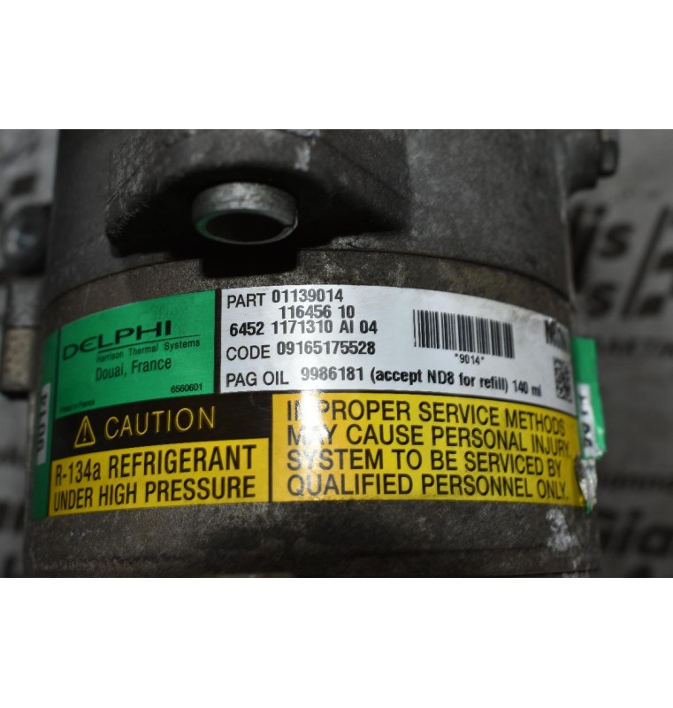 Κομπρεσέρ Aircondition Mini Cooper S 1.6 01139014 11645610 W11B16A DELPHI