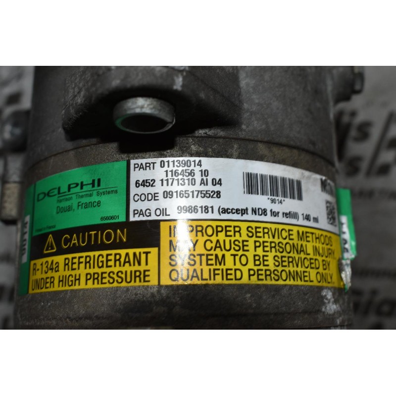 Κομπρεσέρ Aircondition Mini Cooper S 1.6 01139014 11645610 W11B16A DELPHI