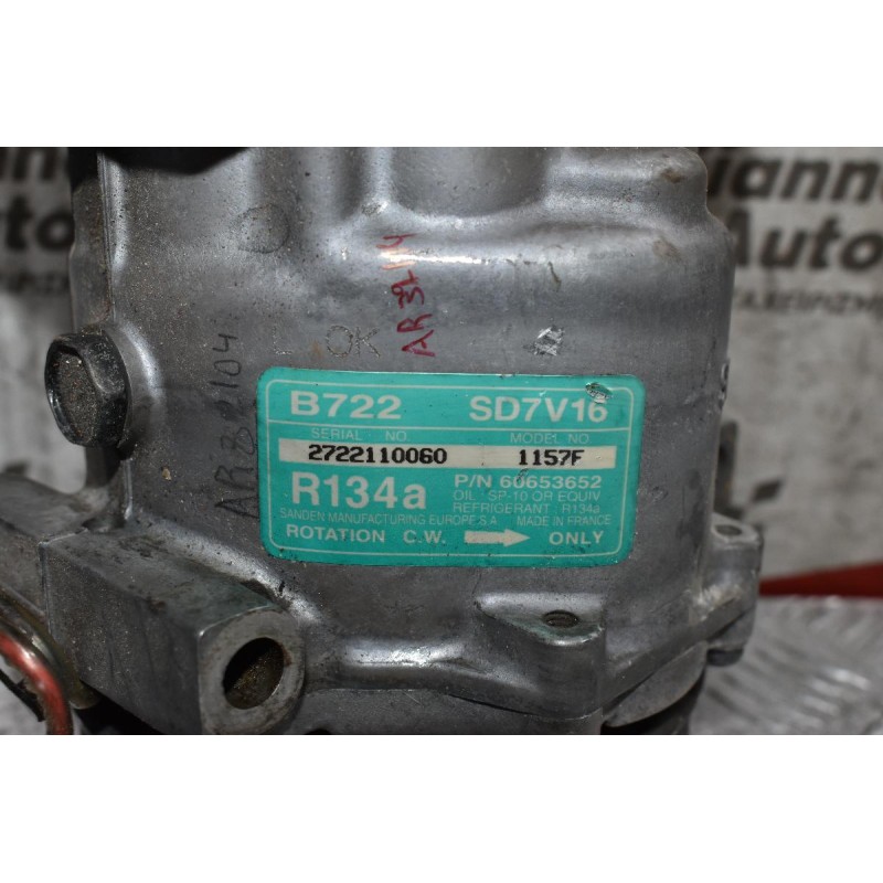 Κομπρεσέρ Aircondition - A/C Alfa Romeo Alfa 147 1.6 16V AR32104 120ps 1999-2006  SANDEN SD7V16 1157F 2722110060
