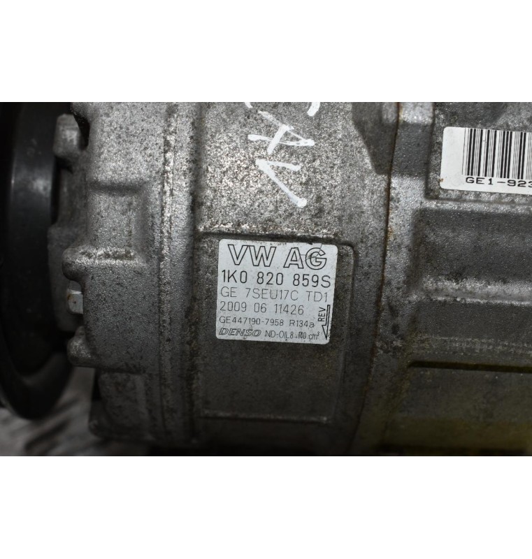 Κομπρεσέρ Aircondition Volkswagen Golf IV 1.4cc TSI CAV 2008-2013 1Κ0820859S (Σπάσιμο Στην Τροχαλία)