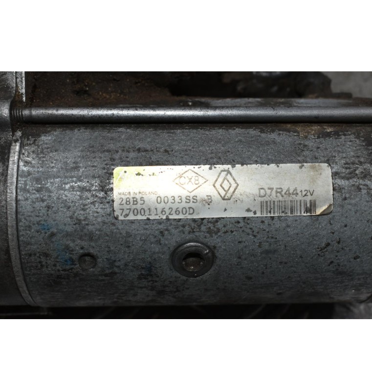 Μίζα Renault Trafic / Opel Vivaro / Nissan Primastar 1.9cc F9Q U760 2002-2006 D7R44 7700116260D