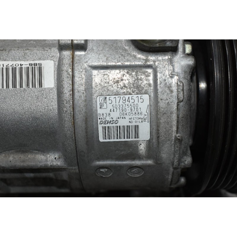 Κομπρεσέρ Aircondition Fiat Grande Punto 199A8000 2005-2012 DENSO 51794515 447190-9701