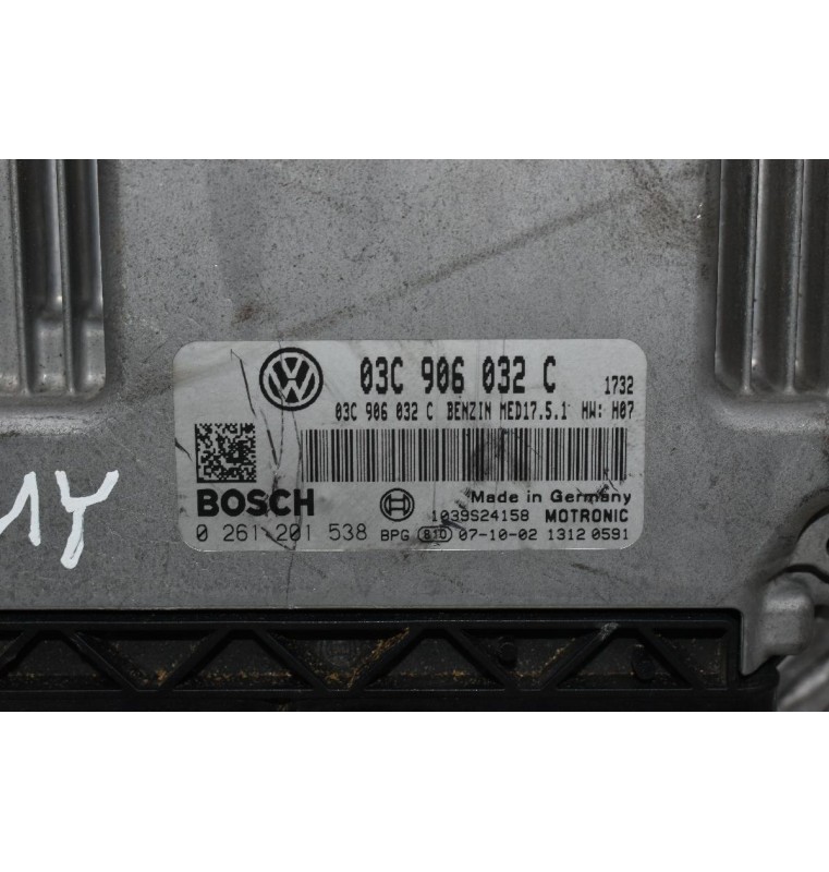 Εγκέφαλος Κινητήρα Volkswagen BMY 1.4TSI 2006-2012 BOSCH 03C906032C 0261201538 MED17.5.1