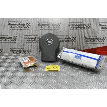 Σετ Αερόσακων Χωρίς Ζώνες Ασφαλείας Nissan Navara D40 2005-2015 98820EB01B 0285001782 (Λείπει το Καπάκι του Συνοδηγού)